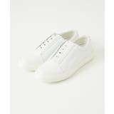 ホワイト | スリッポン レザースニーカー | MICHEL KLEIN HOMME