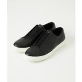 ブラック | スリッポン レザースニーカー | MICHEL KLEIN HOMME