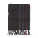 ブラック(94) | サイドストライプマフラー | MK MICHEL KLEIN homme