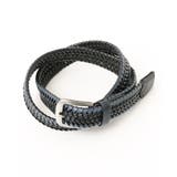 ネイビー(57) | レザーメッシュベルト | MK MICHEL KLEIN homme