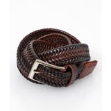 ブラウン(87) | レザーメッシュベルト | MK MICHEL KLEIN homme
