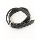 ブラック(94) | レザーメッシュベルト | MK MICHEL KLEIN homme