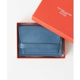 ネイビー | 栃木レザーカードカードケース | MK MICHEL KLEIN homme