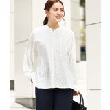 【大きいサイズ/11号サイズあり】バンドカラーブラウス | eur3 | 詳細画像1 
