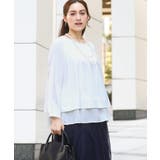 ホワイト(90) | 【大きいサイズ/11号サイズあり】2WAYブラウス | eur3