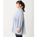 【大きいサイズ】レイヤード風チュールブラウスチュニック | eur3 | 詳細画像8