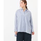ネイビー(57) | 【大きいサイズ】ドロップショルダーロングシャツ | eur3