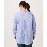 【大きいサイズ】レイヤード風ドロップショルダーシャツ | eur3 | 詳細画像12 