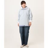 【大きいサイズ】レイヤード風ドロップショルダーシャツ | eur3 | 詳細画像20 