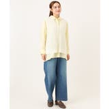 【大きいサイズ】レイヤード風ドロップショルダーシャツ | eur3 | 詳細画像4 