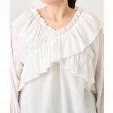 【大きいサイズ】2WAYフリルギャザーブラウス | eur3 | 詳細画像10 