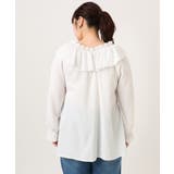 【大きいサイズ】2WAYフリルギャザーブラウス | eur3 | 詳細画像8 