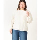 アイボリー(80) | 【大きいサイズ】フリンジジャカードブラウス | eur3