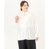 【大きいサイズ/11号サイズあり】フリルリボンブラウス | eur3 | 詳細画像5 