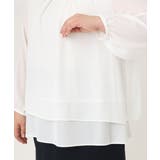 【大きいサイズ/11号サイズあり】2WAYジョーゼットブラウス | eur3 | 詳細画像9 