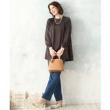 【大きいサイズ/11号サイズあり】タックネックサテンブラウス | eur3 | 詳細画像11 