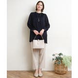 【大きいサイズ/11号サイズあり】タックネックサテンブラウス | eur3 | 詳細画像3 