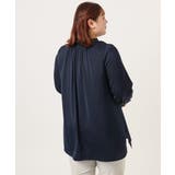 【大きいサイズ/11号サイズあり】タックネックサテンブラウス | eur3 | 詳細画像8 