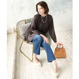 【大きいサイズ/11号サイズあり】タックネックサテンブラウス | eur3 | 詳細画像9 