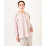 【大きいサイズ/11号サイズあり】ジョーゼットタックブラウス | eur3 | 詳細画像1 