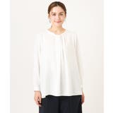 【大きいサイズ/11号サイズあり】ジョーゼットタックブラウス | eur3 | 詳細画像21 