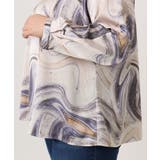 【大きいサイズ】アブストラクトプリントブラウス | eur3 | 詳細画像10 