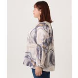 【大きいサイズ】アブストラクトプリントブラウス | eur3 | 詳細画像5 