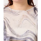 【大きいサイズ】アブストラクトプリントブラウス | eur3 | 詳細画像8 