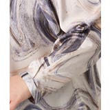 【大きいサイズ】アブストラクトプリントブラウス | eur3 | 詳細画像9 