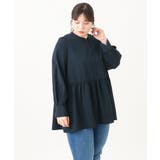 【大きいサイズ/11号サイズあり】ギャザー切り替えジョーゼットブラウス | eur3 | 詳細画像10 