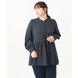 【大きいサイズ/11号サイズあり】ギャザー切り替えジョーゼットブラウス | eur3 | 詳細画像25 