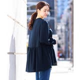 【大きいサイズ/11号サイズあり】ギャザー切り替えジョーゼットブラウス | eur3 | 詳細画像6 