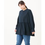 【大きいサイズ/11号サイズあり】ギャザー切り替えジョーゼットブラウス | eur3 | 詳細画像9 