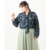 【大きいサイズ】【ロンシャン オールドコレクション】2WAYボウタイブラウス | eur3 | 詳細画像10