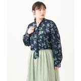 【大きいサイズ】【ロンシャン オールドコレクション】2WAYボウタイブラウス | eur3 | 詳細画像9