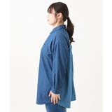 【大きいサイズ/11号サイズあり】2WAYパッチワーク風デニムシャツ | eur3 | 詳細画像10