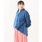 【大きいサイズ/11号サイズあり】2WAYパッチワーク風デニムシャツ | eur3 | 詳細画像24