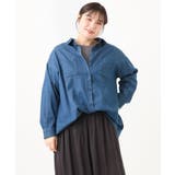 【大きいサイズ/11号サイズあり】2WAYパッチワーク風デニムシャツ | eur3 | 詳細画像28