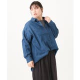 【大きいサイズ/11号サイズあり】2WAYパッチワーク風デニムシャツ | eur3 | 詳細画像29