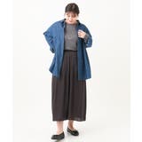 【大きいサイズ/11号サイズあり】2WAYパッチワーク風デニムシャツ | eur3 | 詳細画像30