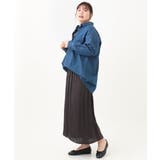 【大きいサイズ/11号サイズあり】2WAYパッチワーク風デニムシャツ | eur3 | 詳細画像32