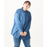 【大きいサイズ/11号サイズあり】2WAYパッチワーク風デニムシャツ | eur3 | 詳細画像9