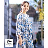 ライトグレー(91) | フラワープリントブラウス | eur3