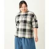 【大きいサイズ】パッチワーク風コットンブラウス | eur3 | 詳細画像19 