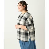 【大きいサイズ】パッチワーク風コットンブラウス | eur3 | 詳細画像21 