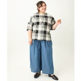 【大きいサイズ】パッチワーク風コットンブラウス | eur3 | 詳細画像22 