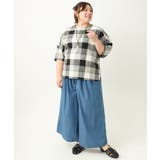 【大きいサイズ】パッチワーク風コットンブラウス | eur3 | 詳細画像23 