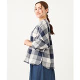 【大きいサイズ】パッチワーク風コットンブラウス | eur3 | 詳細画像5 