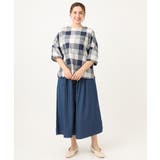 【大きいサイズ】パッチワーク風コットンブラウス | eur3 | 詳細画像6 