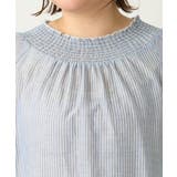 【大きいサイズ】シャーリング刺繍ブラウス | eur3 | 詳細画像10 